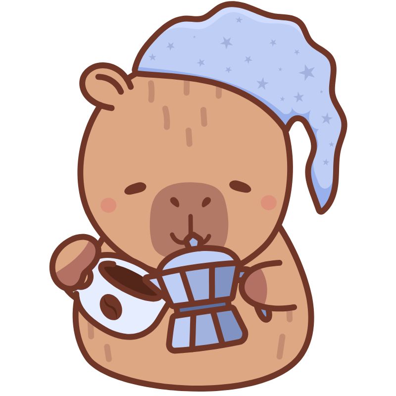 hình ảnh capybara chibi