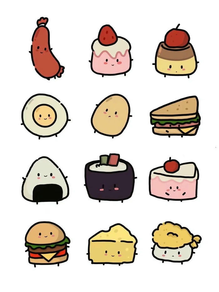 hinh anh đo an chibi cute nhat