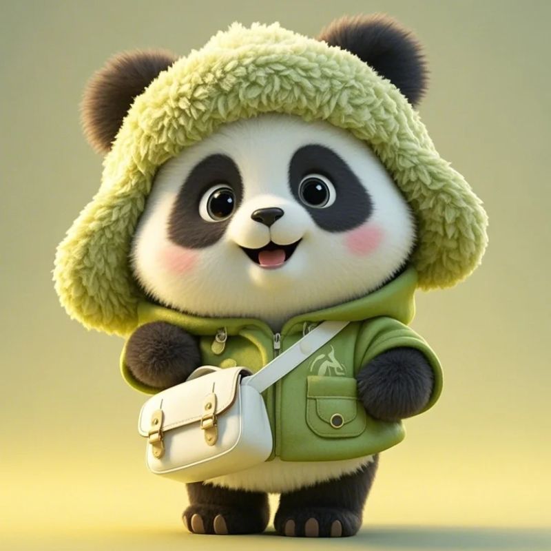 hình ảnh gấu trúc chibi đáng yêu