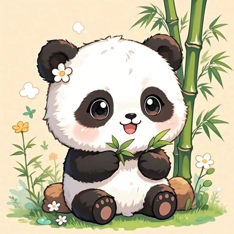 hình ảnh gấu trúc chibi siêu đẹp