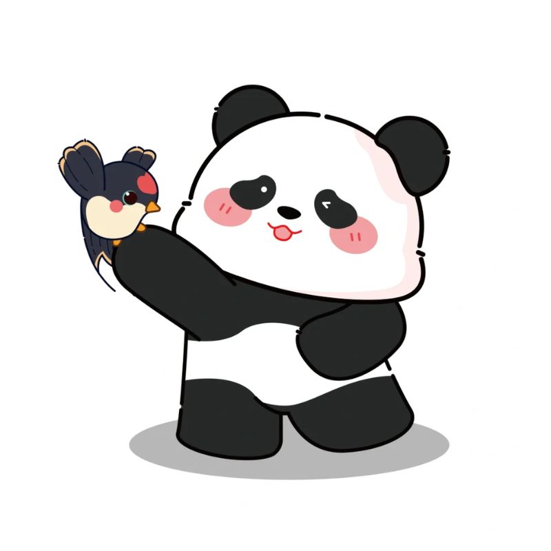 hình ảnh gấu trúc chibi