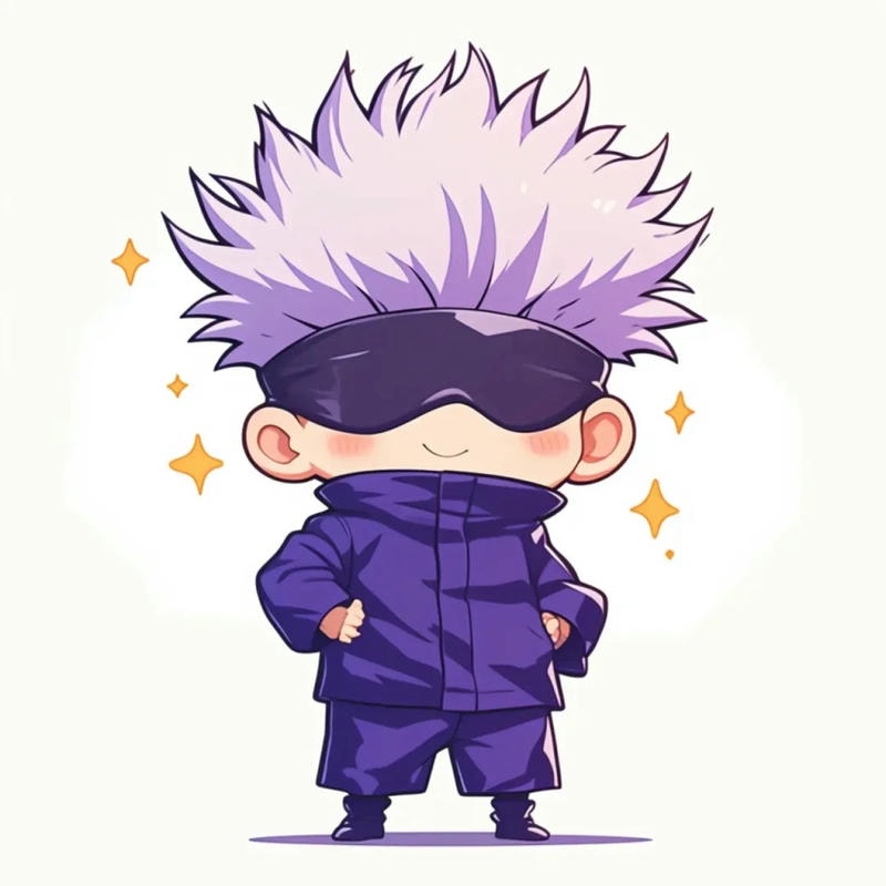 hình ảnh gojo chibi đáng yêu