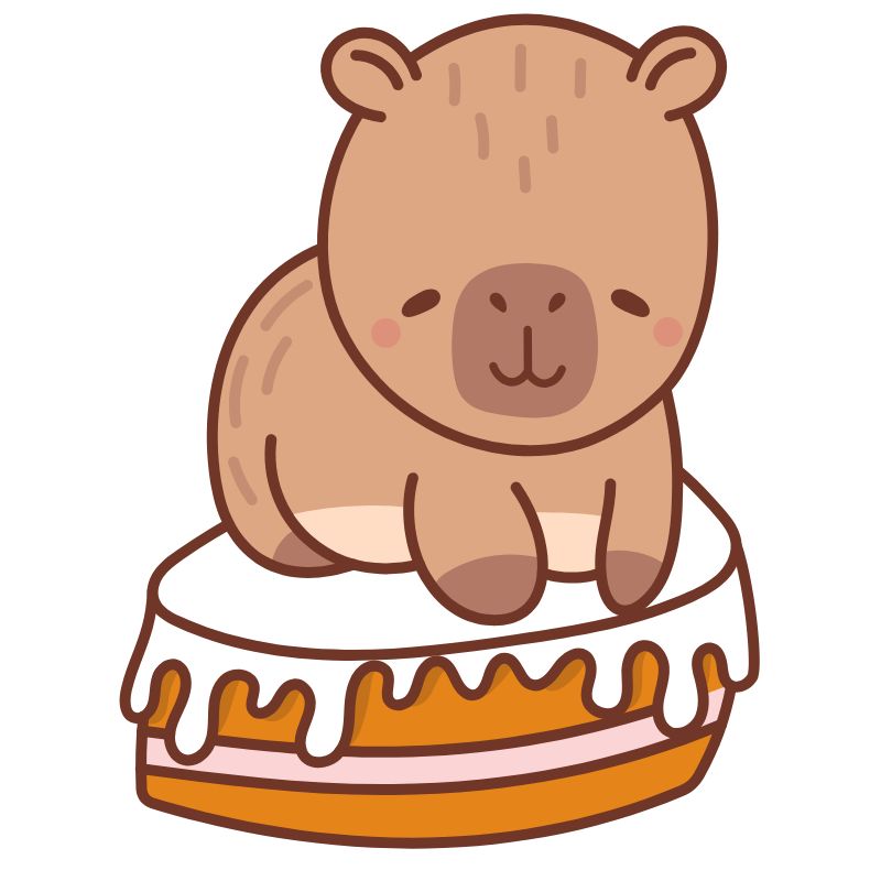 hình ảnh hình capybara chibi