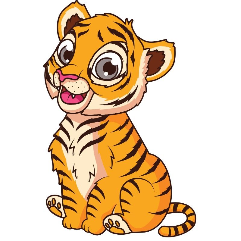 hình ảnh hổ chibi đáng yêu