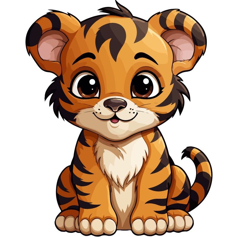 hình ảnh hổ chibi hd