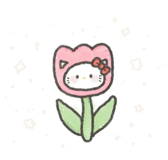 hinh anh hoa tulip chibi cuc đep