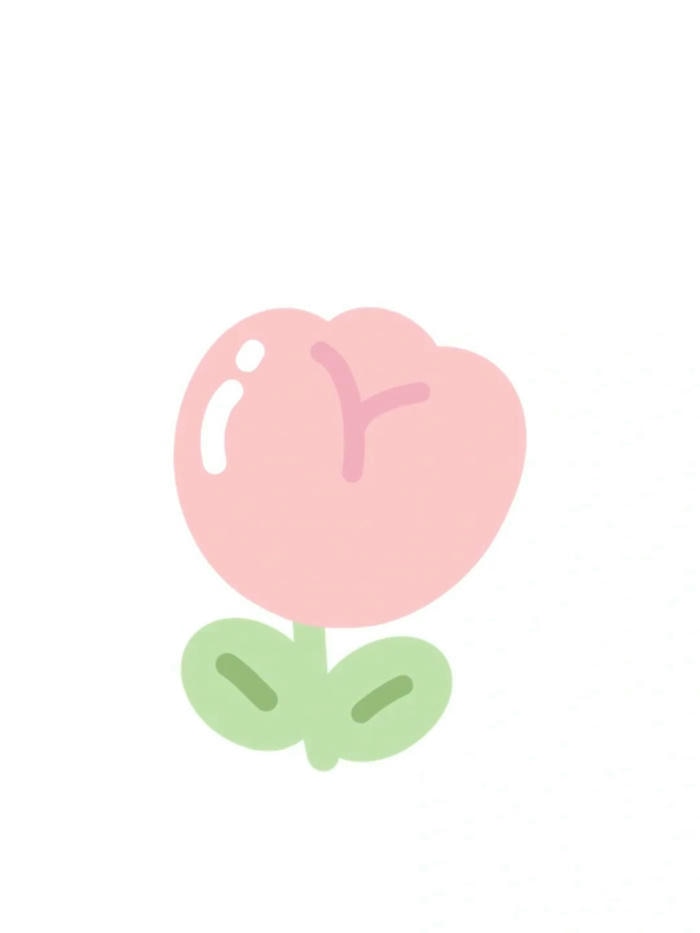 hình ảnh hoa tulip chibi cực đẹp