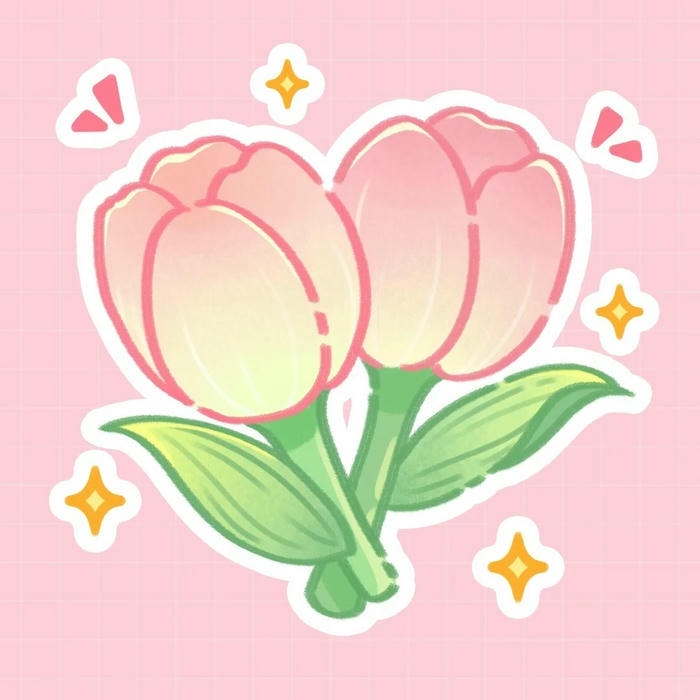 hình ảnh hoa tulip chibi đẹp