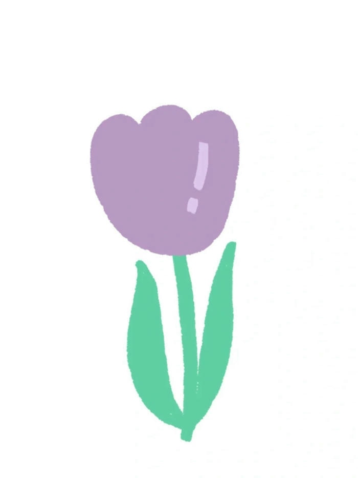 hình ảnh hoa tulip chibi xinh