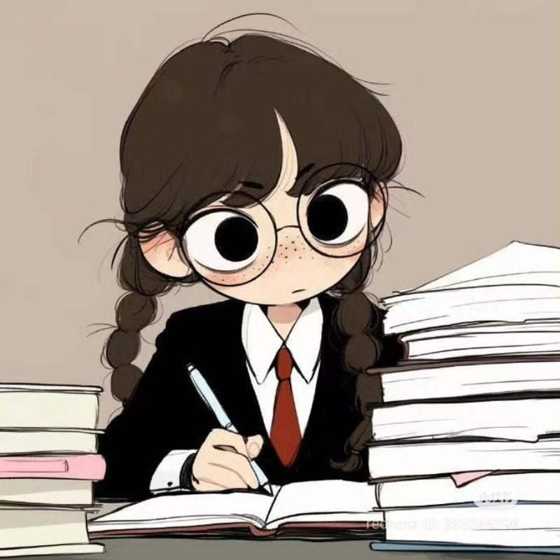 hình ảnh học sinh chibi đeo kính