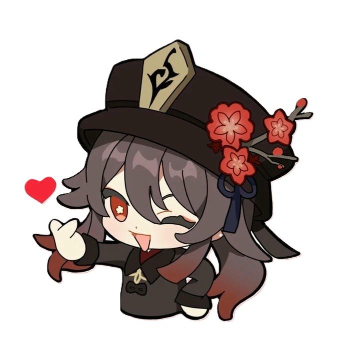 hình ảnh hutao chibi đáng yêu