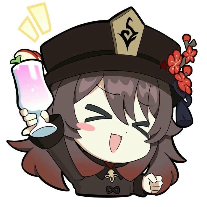 hình ảnh hutao chibi siêu cute