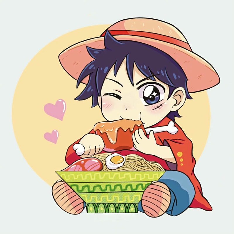 hình ảnh luffy chibi 8k