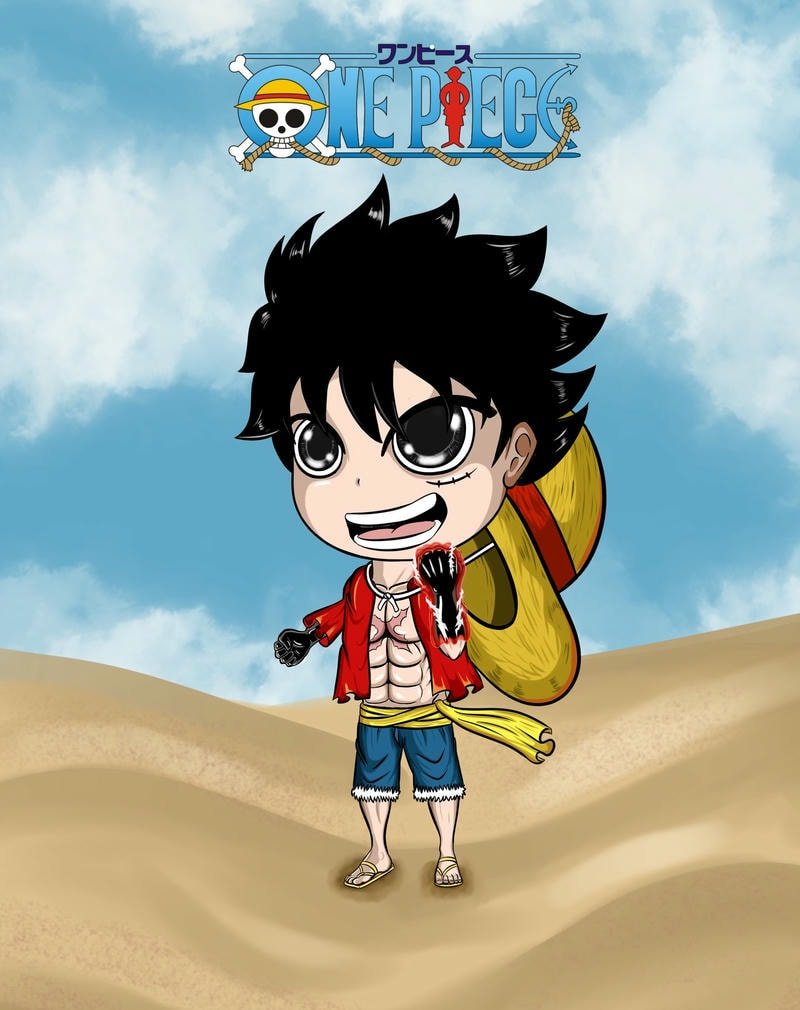 hình ảnh luffy chibi đáng yêu