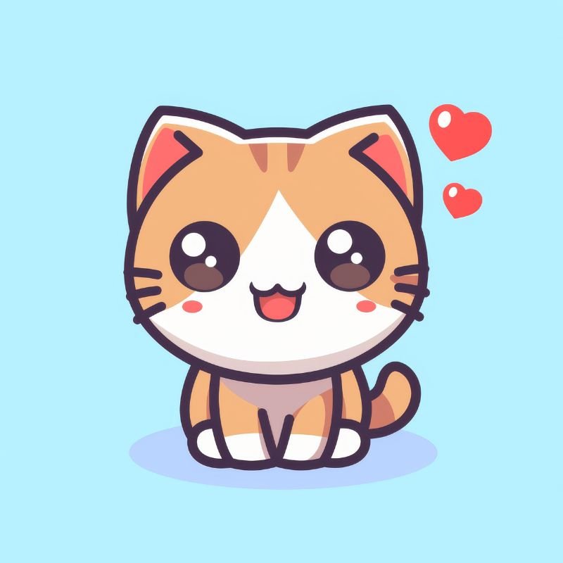 hình ảnh mèo chibi cute