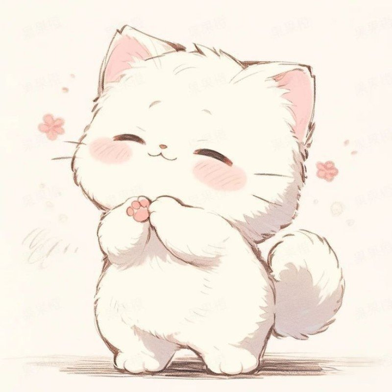 mèo con chibi dễ thương