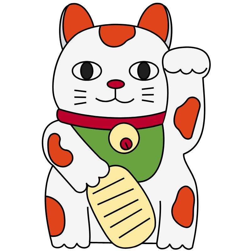 hình ảnh mèo thần tài chibi 3d