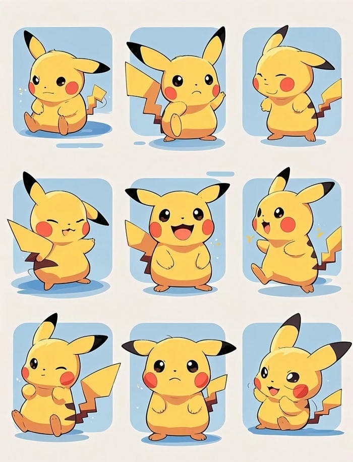 hình ảnh pikachu chibi