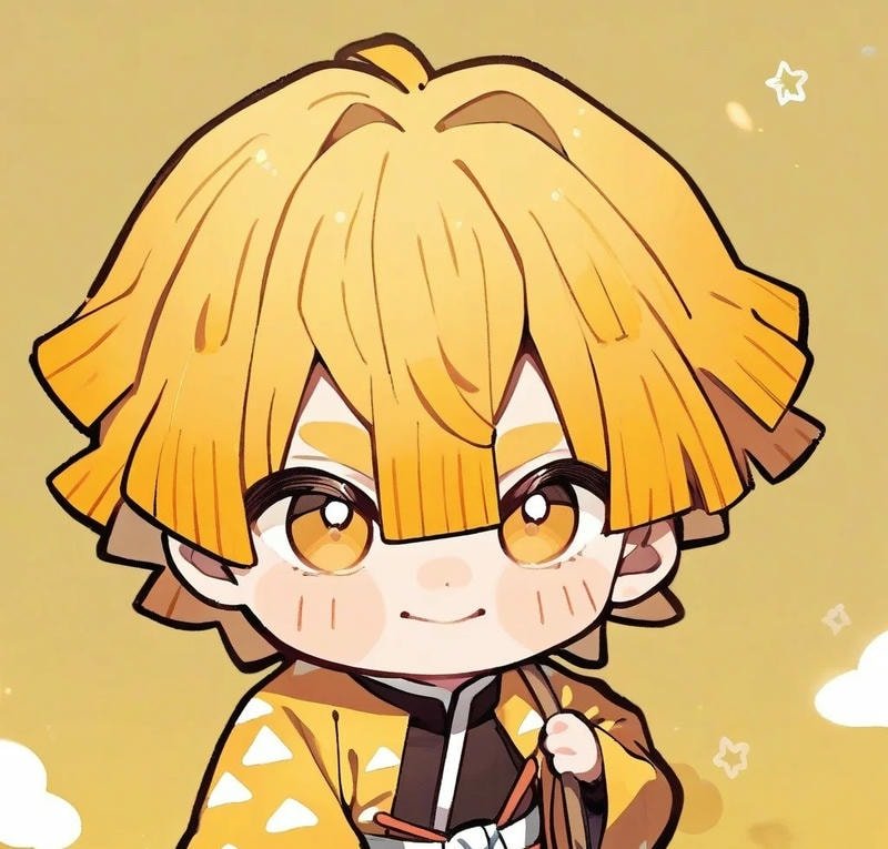 hình ảnh zenitsu chibi cực đẹp