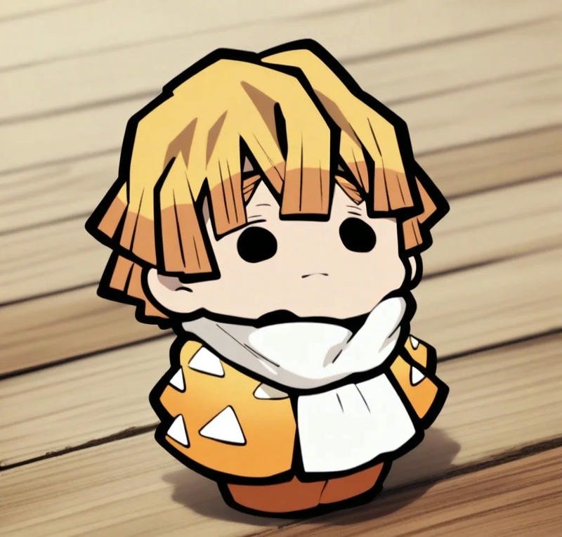 hình ảnh zenitsu chibi siêu đẹp