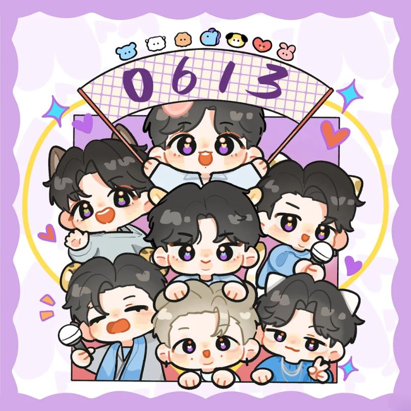 hình bts chibi