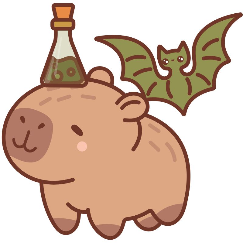 hình capybara chibi 3d