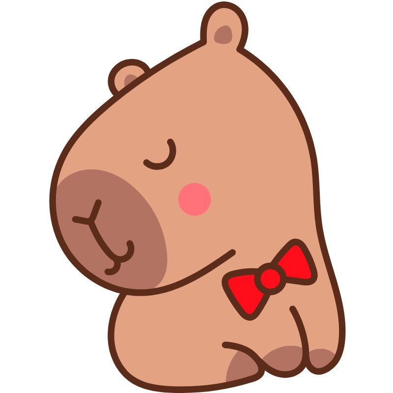 hình capybara chibi 4k