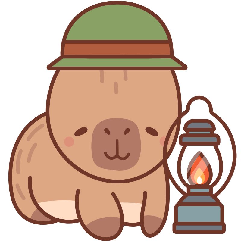 hình capybara chibi cực chất