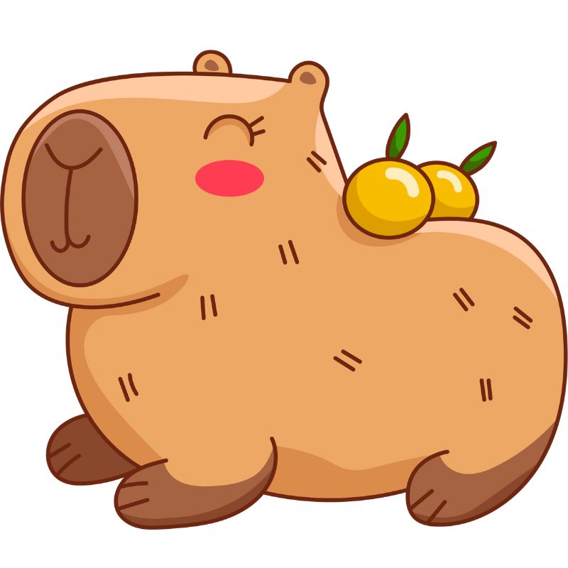 hình capybara chibi full hd