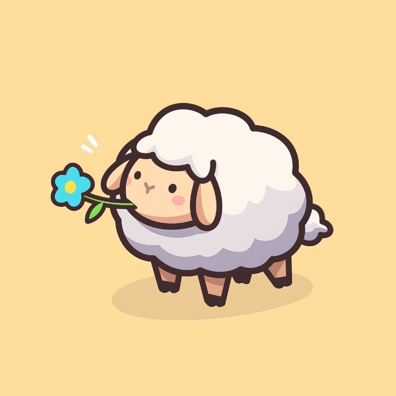 hình cute chibi cừu