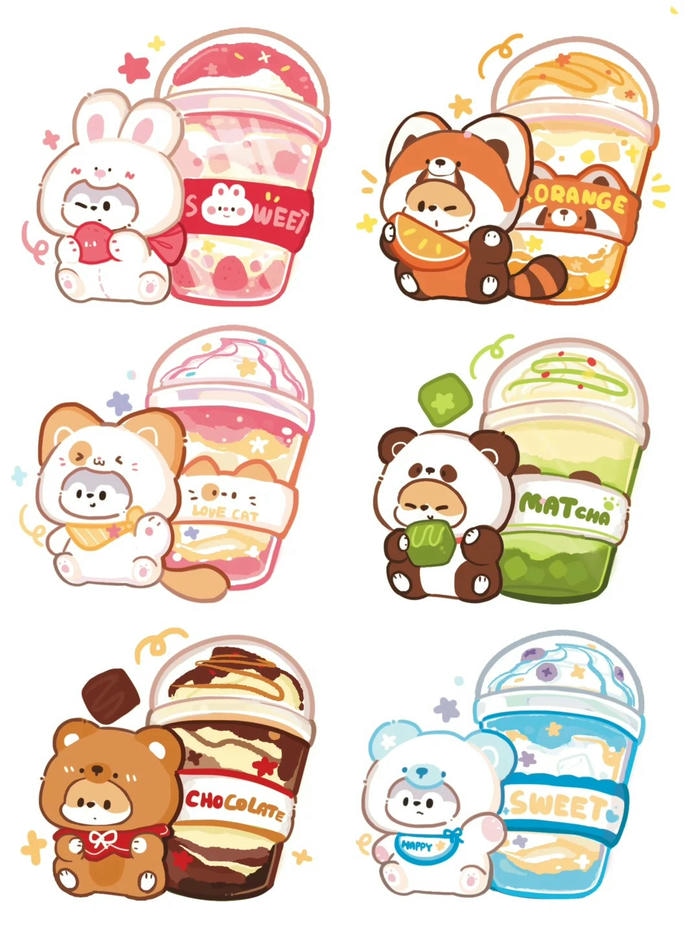 hình đồ ăn chibi cute cực
