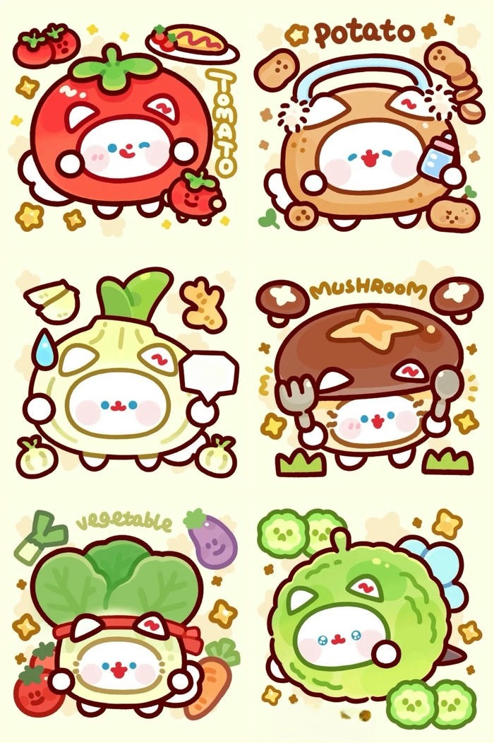 hình đồ ăn siêu cute