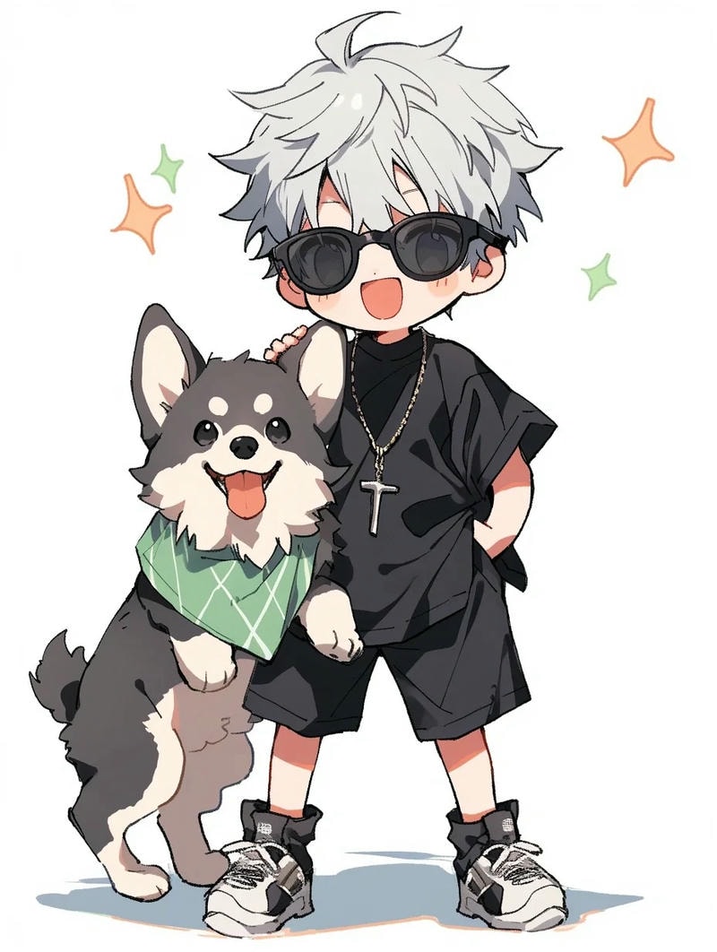 hình gojo chibi đáng yêu