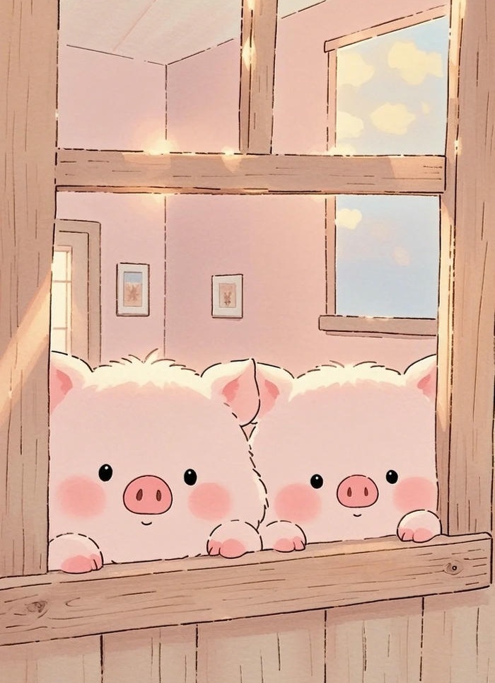 hình heo chibi