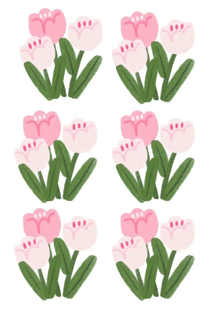 hình hoa tulip chibi đẹp