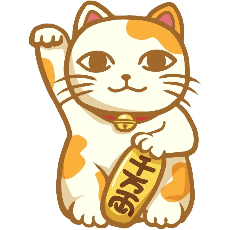 hình mèo thần tài chibi full hd