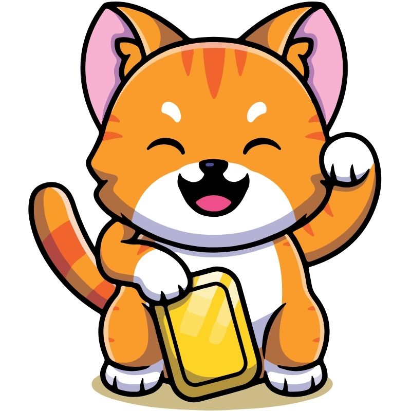 hình mèo thần tài chibi hd