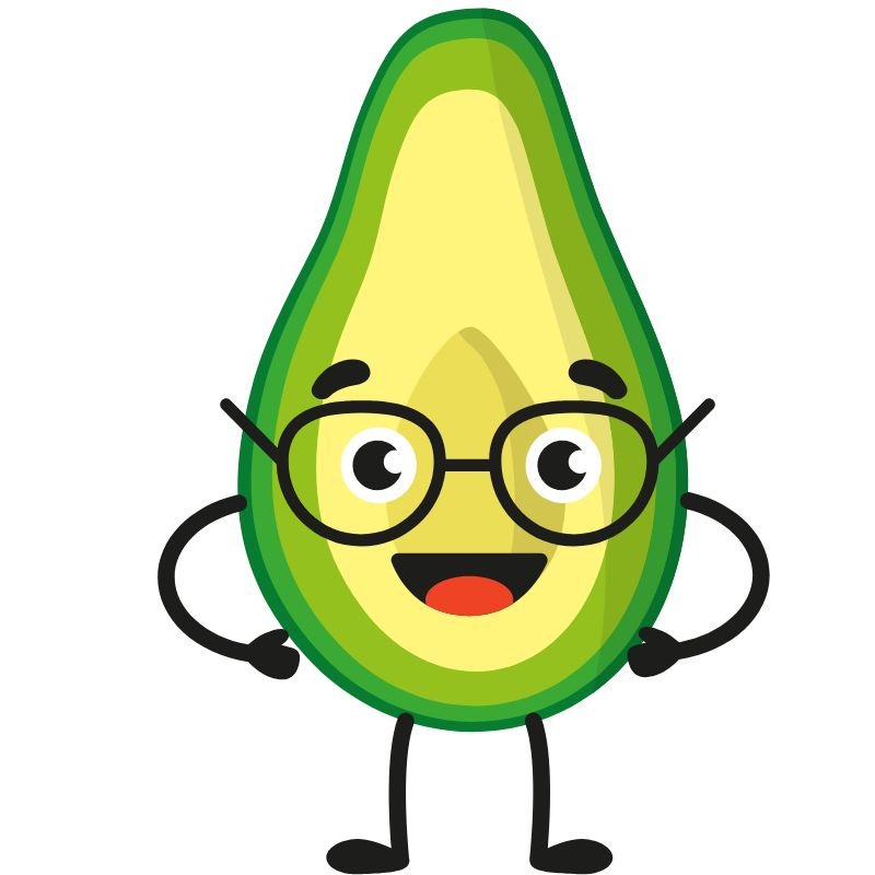 hình trái bơ chibi cute cực chất
