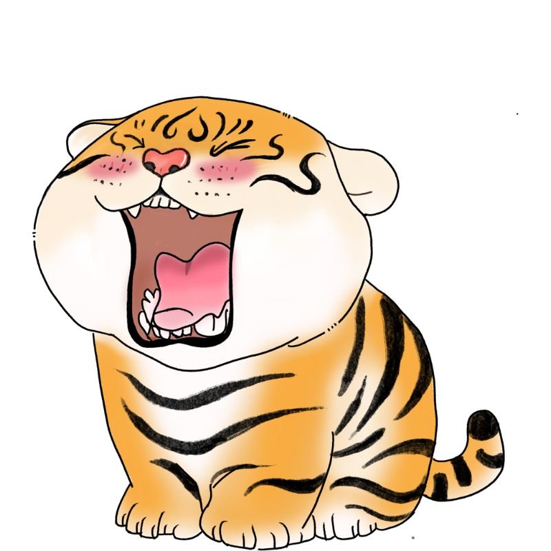 hổ chibi 3d