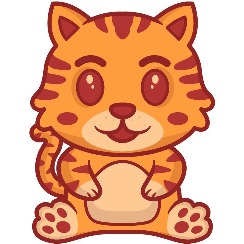hổ chibi 4k