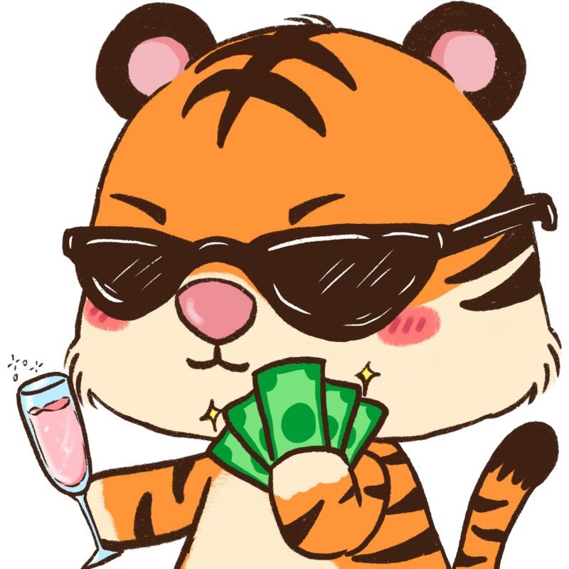 hổ chibi đeo kính ngầu