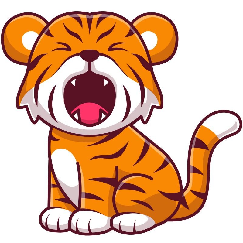 hổ chibi gào