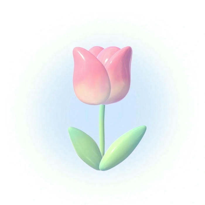 hoa tulip chibi cực đẹp