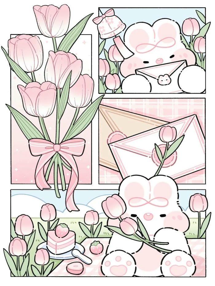 hoa tulip chibi xinh nhất