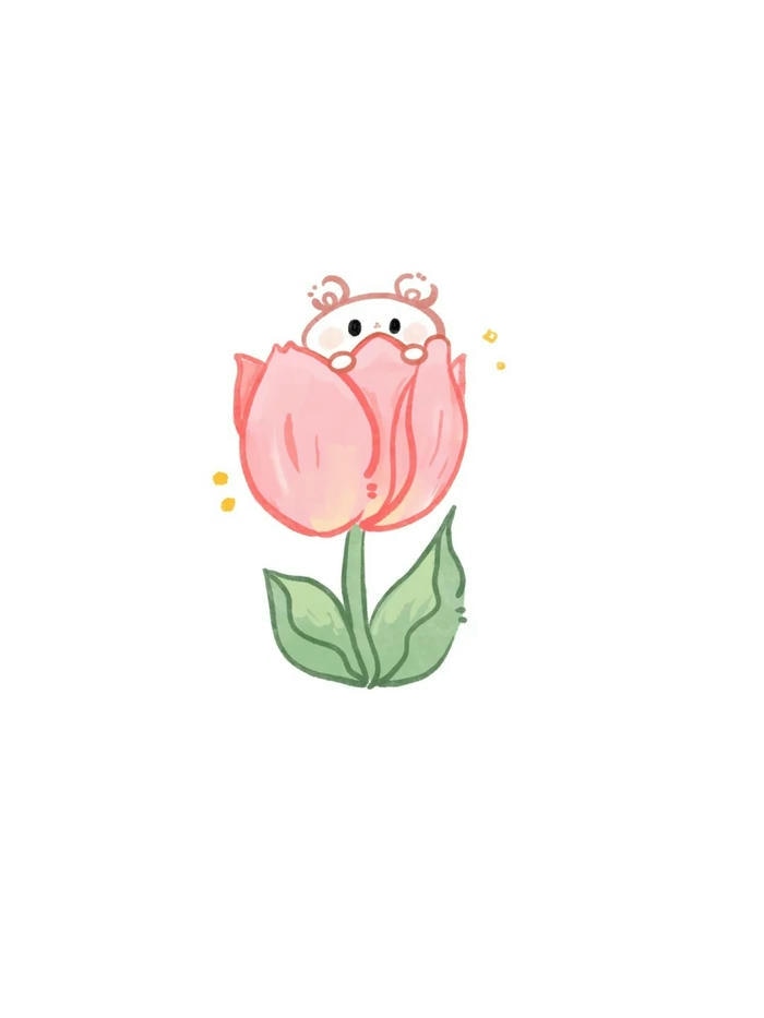 hoa tulip chibi