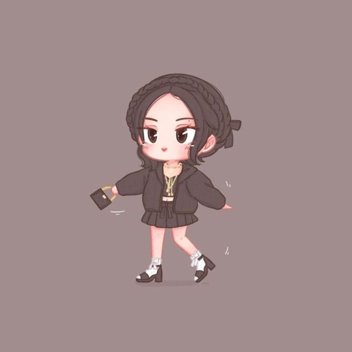 jennie chibi đáng yêu