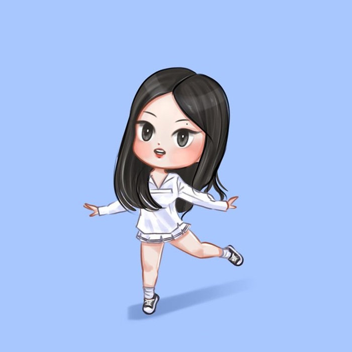 jennie chibi siêu dễ thương