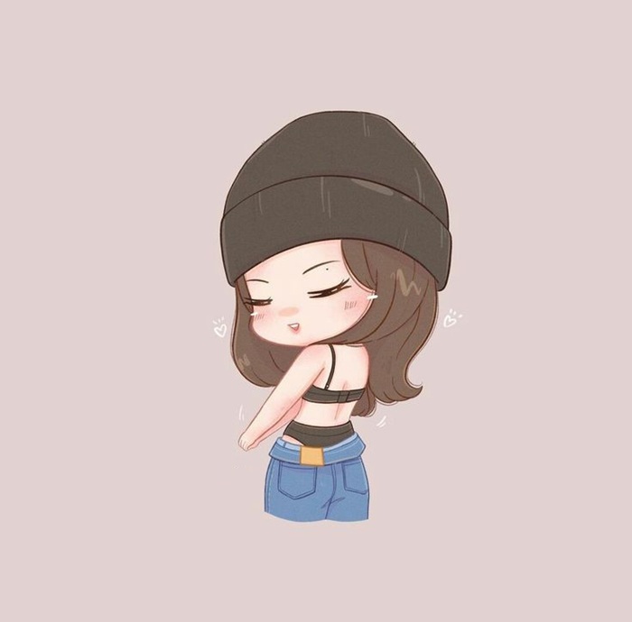 jennie chibi xinh