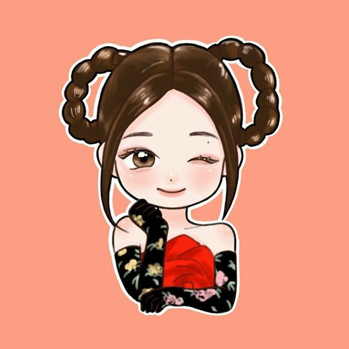 jennie chibi xinh cực