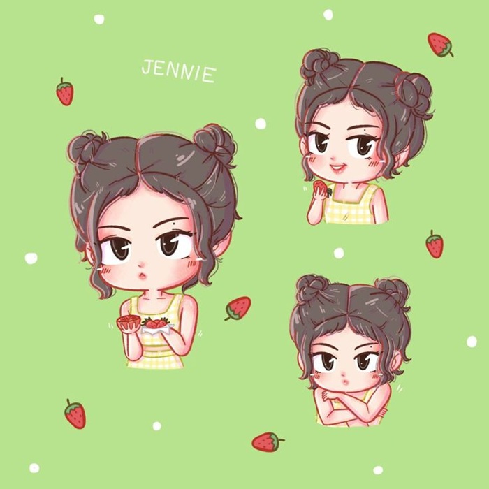 jennie chibi xinh nhất